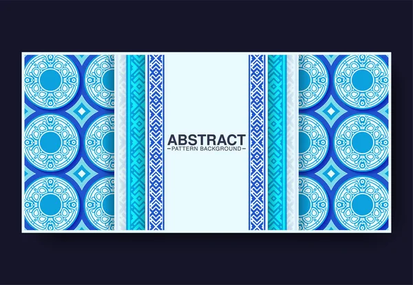 Blau Abstrakte Muster Hintergrund Design — Stockvektor