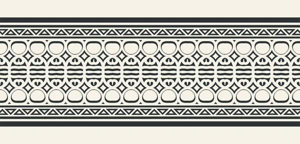 Ornament Style Ethnic Seamless Borders — Wektor stockowy