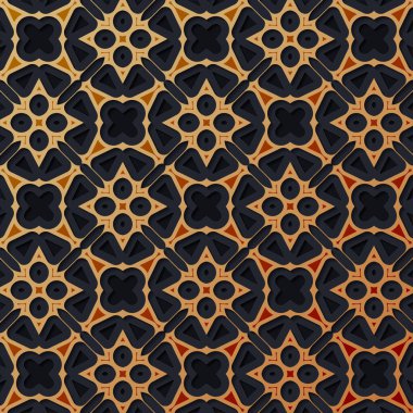 Zarif koyu ve altın geometrik desen arkaplanı