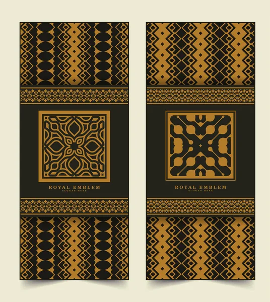 Vintage süsleme tebrik kartı vektör şablonu