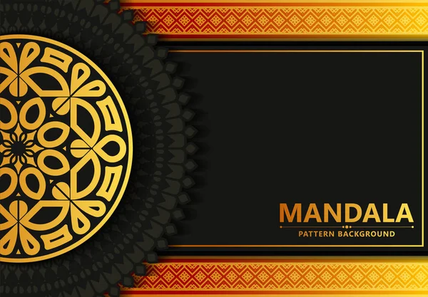 Lusso Sfondo Mandala Ornamentale Con Arabo Islamico Orientale Modello Stile — Vettoriale Stock