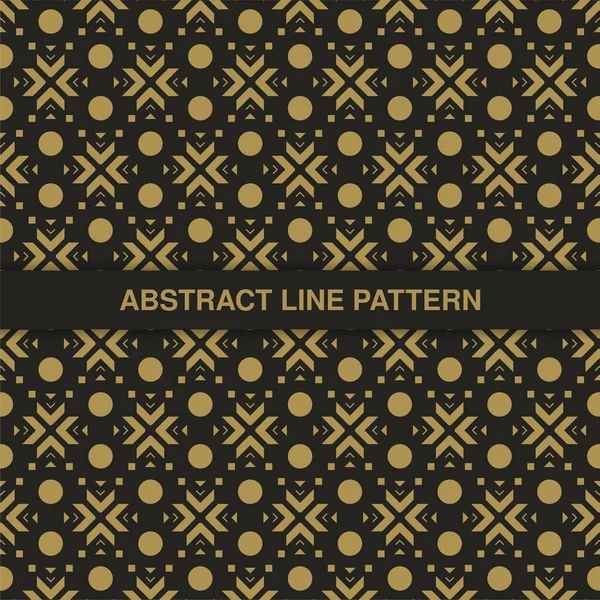 Flat Ornament Line Pattern Design — Stock Vector