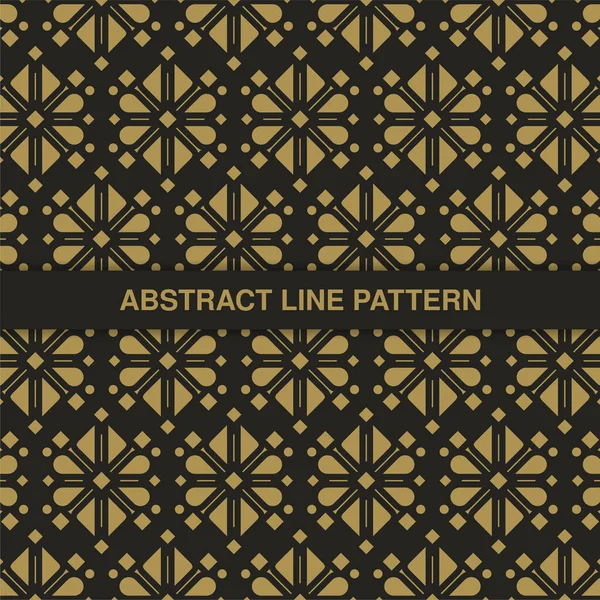 Flat Ornament Line Pattern Design — Stock Vector