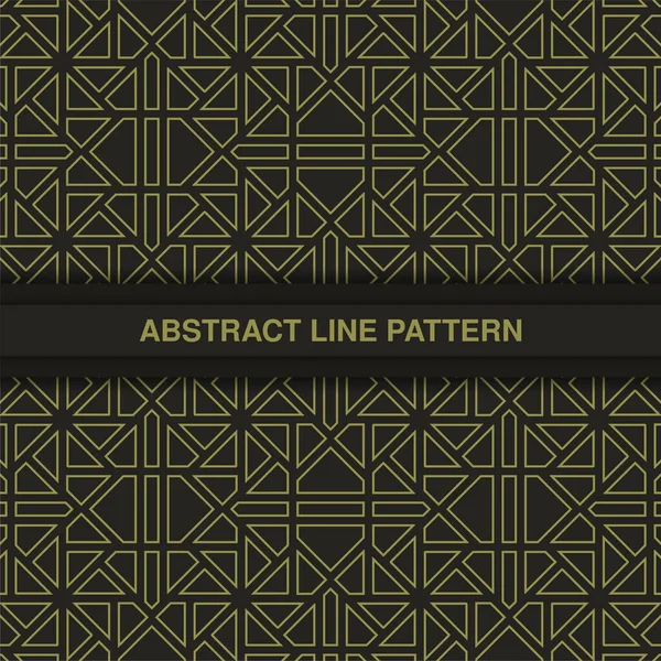 Flache Ornament Linie Muster Design — Stockvektor