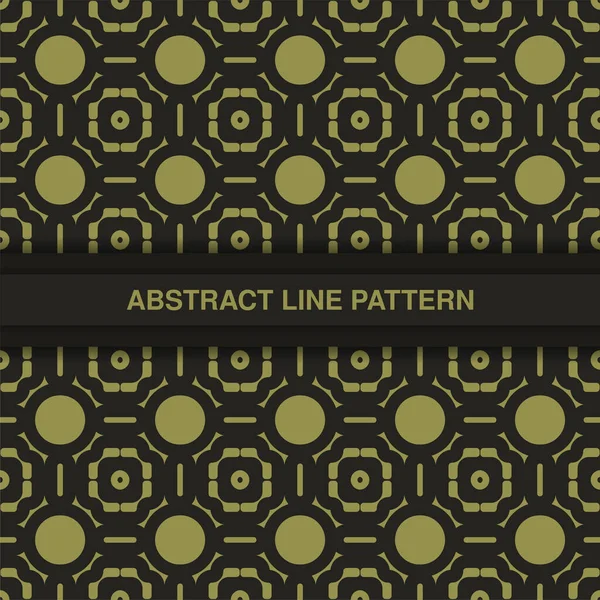 Flache Ornament Linie Muster Design — Stockvektor