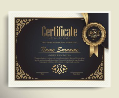 başarı sertifikası en iyi ödül diploması