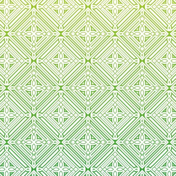 Grünes Abstraktes Geometrisches Muster — Stockvektor