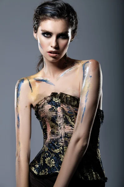 Model with bodyart — Stock Photo, Image