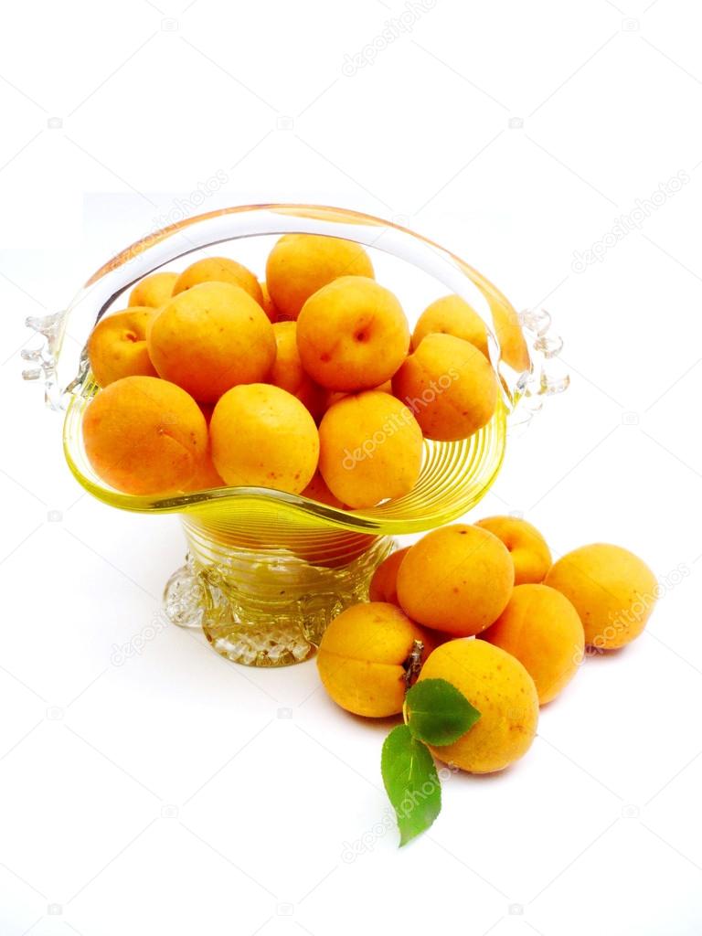 Apricots in a basket