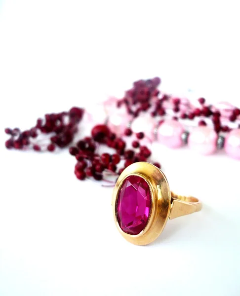 Ruby ring — Stock Photo, Image