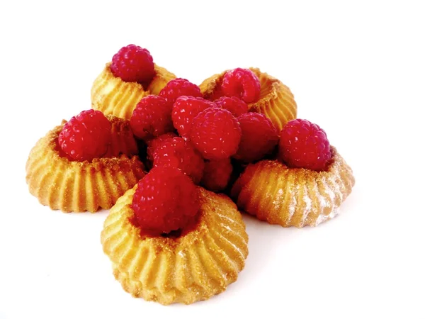 Raspberry biscuits — Stock Photo, Image