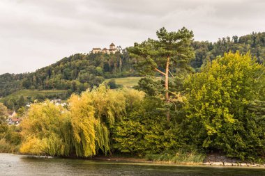 Stein am Rhein yakınlarındaki Hohenklingen Kalesi, Canton Schaffhausen, İsviçre