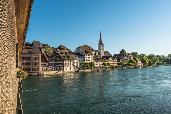 Diessenhofen at River Rhine, Canton of Thurgau, Switzerland