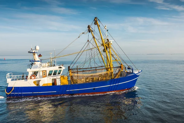 Barco Pesca Mar Norte Buesum Schleswig Holstein Wadden Sea National — Fotografia de Stock