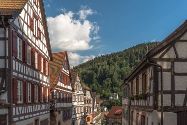 Half-timbered houses in Schiltach in Black Forest, Kinzigtal, Baden-Wuerttemberg, Germany