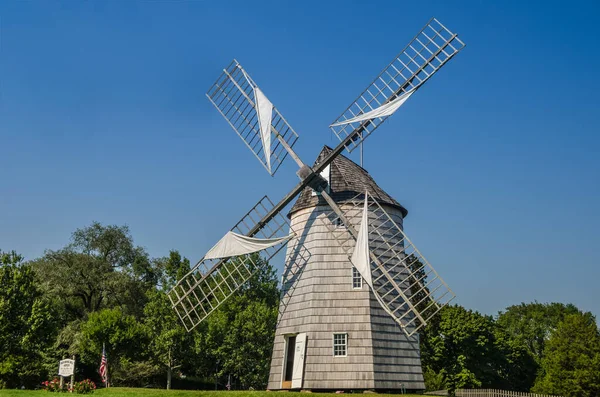 Moinho Vento Histórico Old Hook Mill East Hampton Long Island — Fotografia de Stock