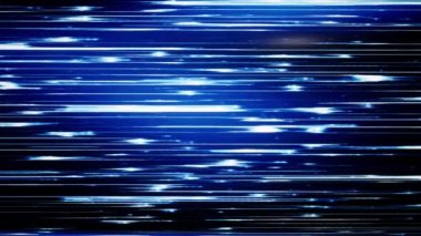 Renkli soyut ışık çizgileri animasyon arka planını etkiler. Müzik festivali ve gece kulübü sahne görüntüsü. (4K UHD kusursuz döngü, bilgisayar dijital olarak oluşturulmuş animasyon.)