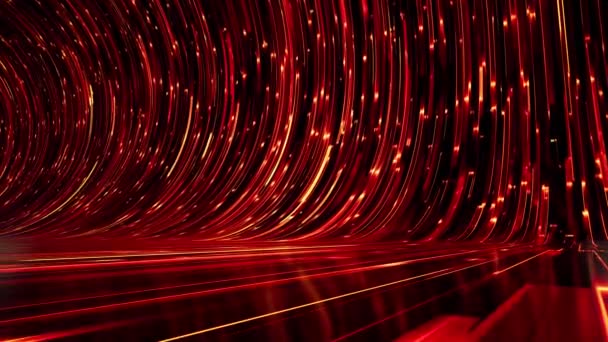 Барвисті Абстрактні Світлові Потоки Впливають Анімаційний Фон Музичний Фестиваль Сценічний — стокове відео