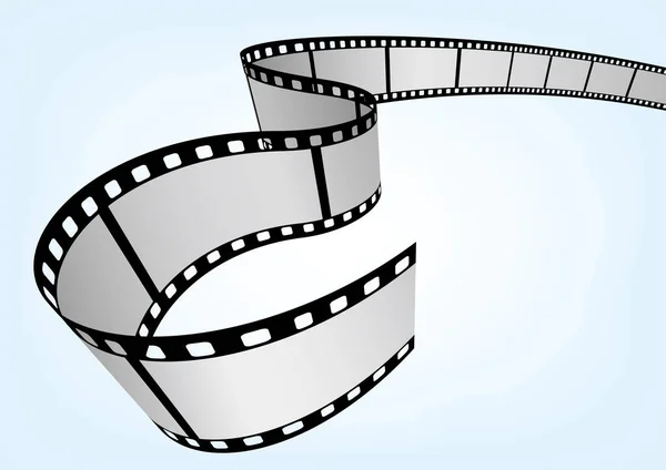 Cinéma Film Photographie 35Mm Film Bande Template Vector Éléments — Image vectorielle