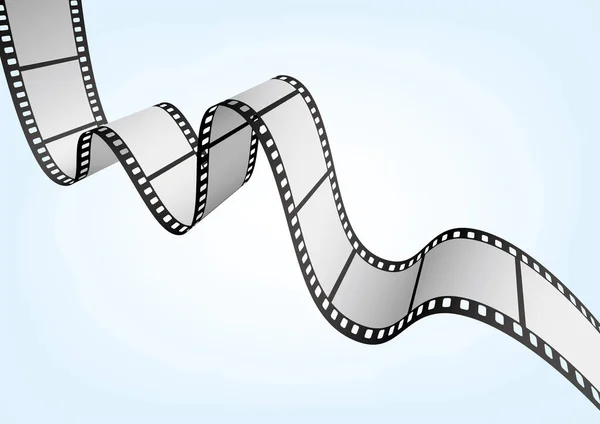Kino Film Und Fotografie 35Mm Filmstreifenvorlage Vektor Elemente — Stockvektor