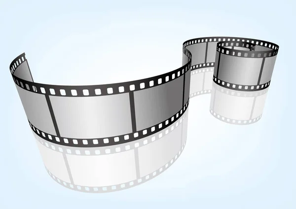 Cinéma Film Photographie 35Mm Film Bande Template Vector Éléments Bande — Image vectorielle