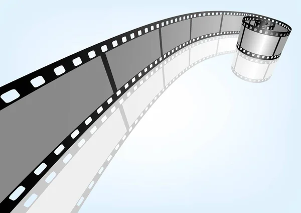 Kino Film Und Fotografie 35Mm Filmstreifenvorlage Vector Filmstreifenelemente — Stockvektor
