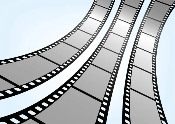 Film Film Och Fotograferingsmallar Vektor Filmremsor — Stock vektor