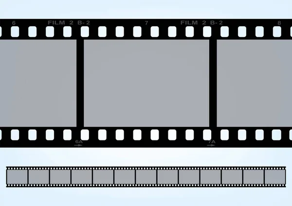 Cinema Movie Photography 35Mm Film Strip Template Vector Film Strip — Stock Vector