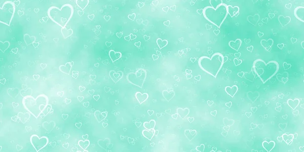 Colorido Confeti Corazón Fondo Textura Descendente Azulejos Sin Costura Representación — Foto de Stock