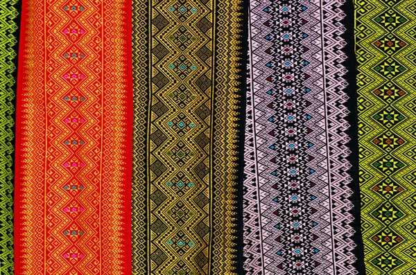 Pattern of thai hand made fabric background — Stock Photo, Image