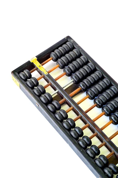 Chinese abacus with antique Chinese coins — Stock Photo, Image