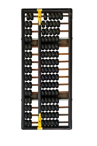 Kinesiska abacus med antika kinesiska mynt — Stockfoto