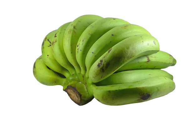 Green banana isolated — Stock Photo, Image