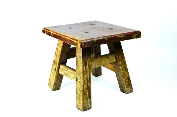 Old wooden stool — Stock Photo, Image