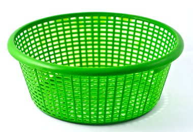Yeşil plastik sepet