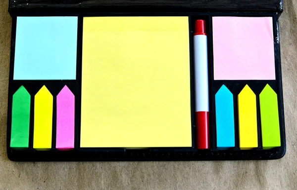 Multicolored  of post-it notes — Stock Photo, Image