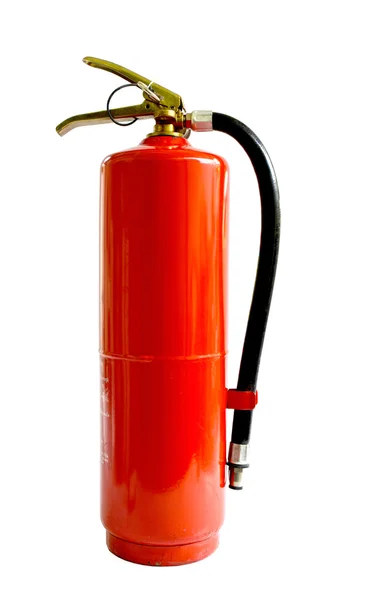 Chemical fire extinguisher isolated on white background, with cl — Stock Photo, Image