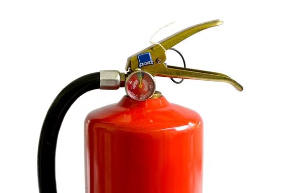 Chemischer Feuerlöscher isoliert auf weißem Hintergrund, mit cl — Stockfoto
