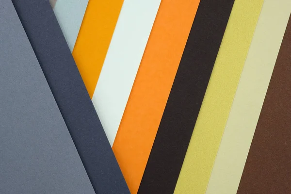 Abstracte Achtergrond Van Vellen Oranje Grijs Papier Abstract Papier Kleurrijke — Stockfoto