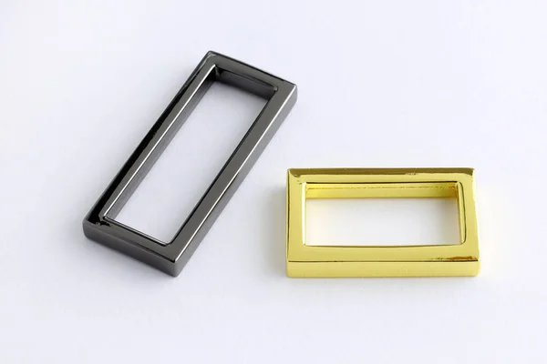 Zaklijst Voor Het Verstellen Van Riem Metallic Gouden Frame Riem — Stockfoto