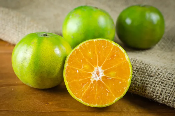 Mandaryn pomarańczowy, owoców mandarynki — Zdjęcie stockowe