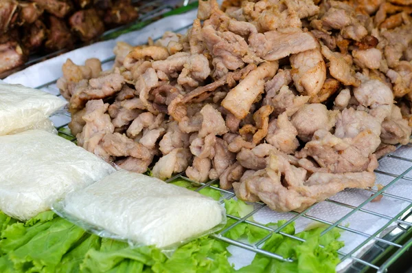 Pork With Sticky rice — Stock Photo, Image