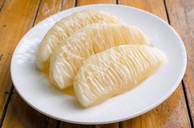 Özel Tay pomelo soyulmuş meyve