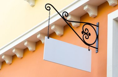 Banner dükkan işaretleri vintage tarzı