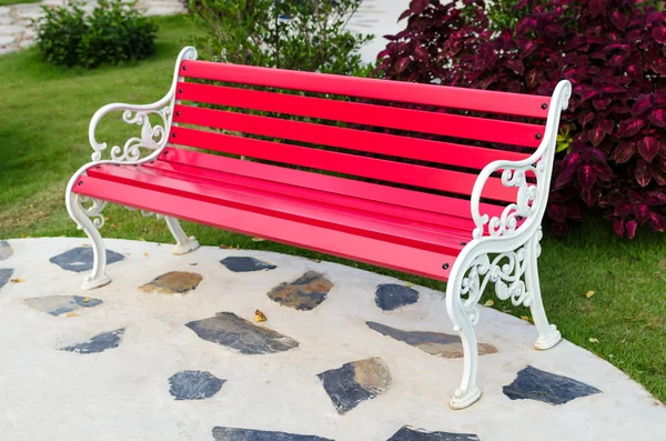 Red chair stee — Stock Photo, Image