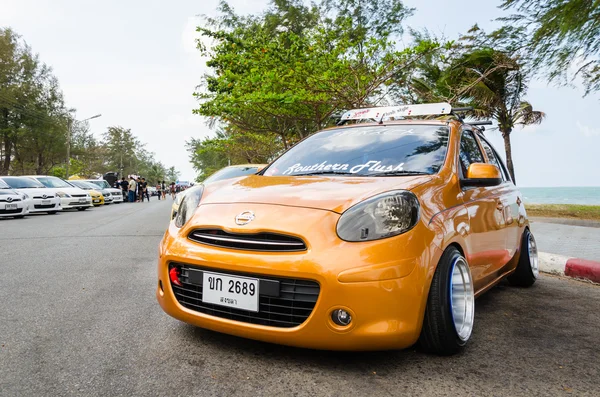 Tuned car nissan march — Stock Photo, Image