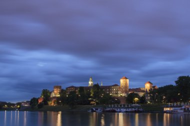 yaktı-up Polonya, krakow, wawel royal castle