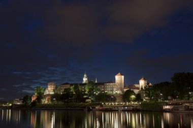 yaktı-up Polonya, krakow, wawel royal castle