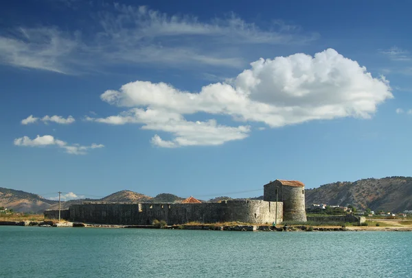 Forteresse triangulaire à Butrint, Albanie du Sud — Photo