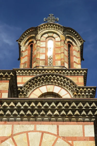 Serbia, belgrad, wieża kościoła saint mark — Zdjęcie stockowe